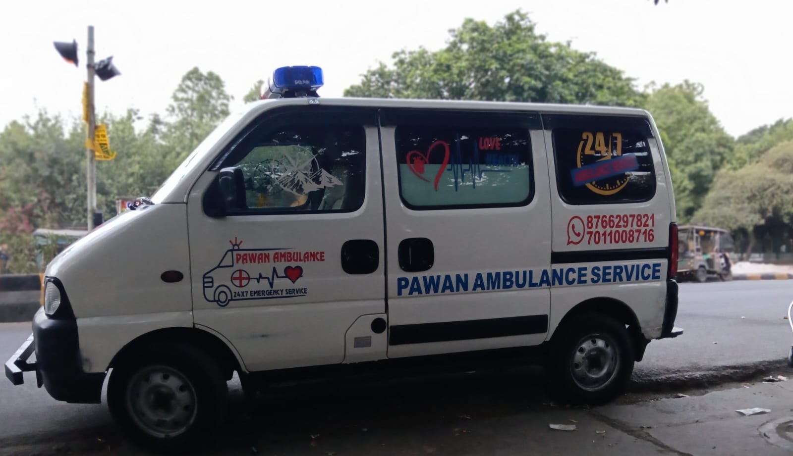Pawan Emergency Ambulance on live standby