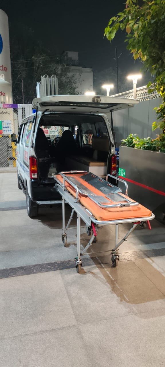 Emergency Road Ambulance Vehicle