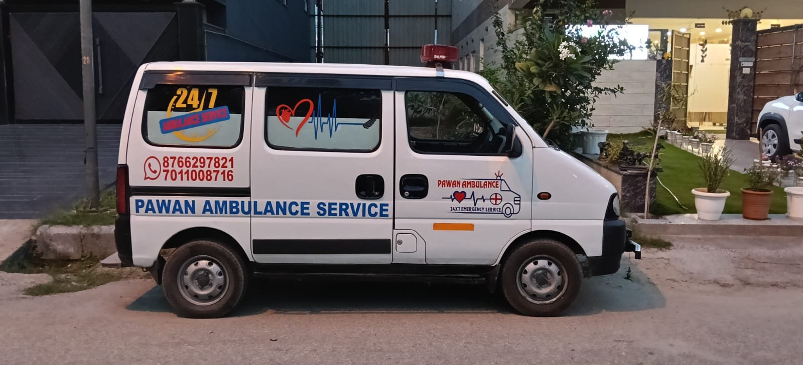 Ambulance Fleet line-up ready for immediate dispatch
